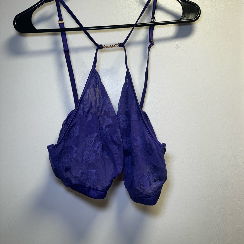 Savage X Fenty Deep Purple Lace Bralette